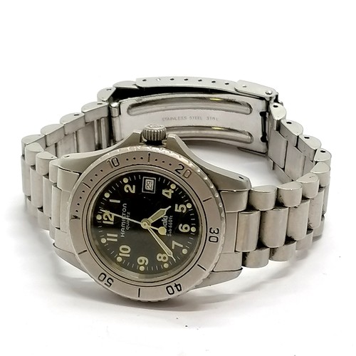 787 - Hamilton quartz khaki SUB 660ft stainless steel wristwatch (30mm case) - for spares / repairs - SOLD... 