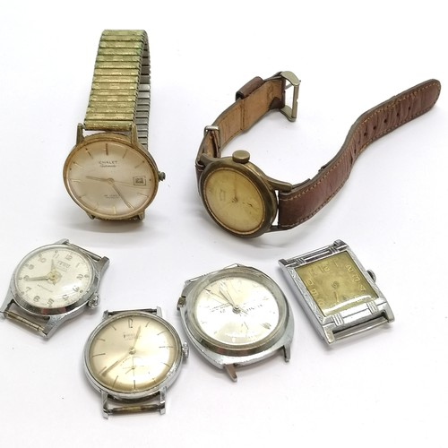 800 - Chalet automatic wristwatch t/w 5 others - for spares / repairs