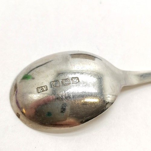 860 - 1939 silver set of 6 teaspoons by Viners in original retail box - spoons 11cm & 59g