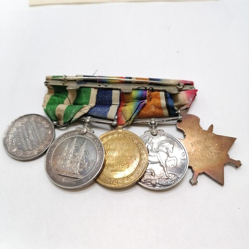 91 - WWI group of medals for Charles Percy Josling (b.1891) - 1914-15 star, British War medal, Victory me... 