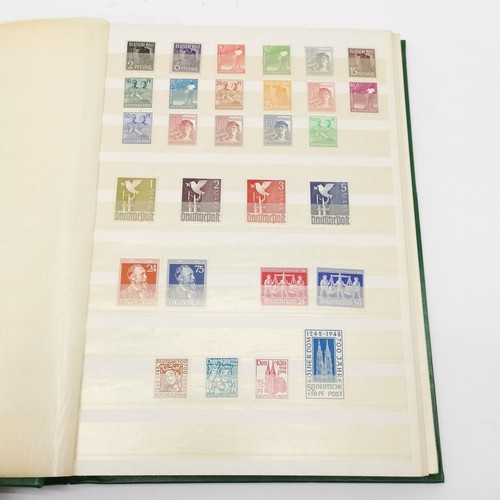 92 - 1949+ (West) Germany mostly um/m (MNH) collection in green stockbook - higher values noted inc numer... 