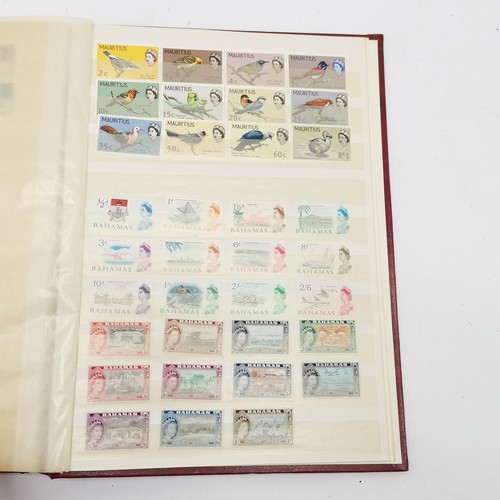 94 - Commonwealth mostly M/M (MH) useful stamp collection in red stockbook inc KGVI & early QEII sets inc... 