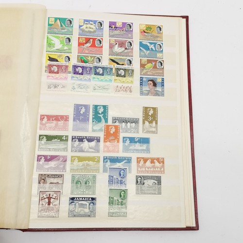 94 - Commonwealth mostly M/M (MH) useful stamp collection in red stockbook inc KGVI & early QEII sets inc... 