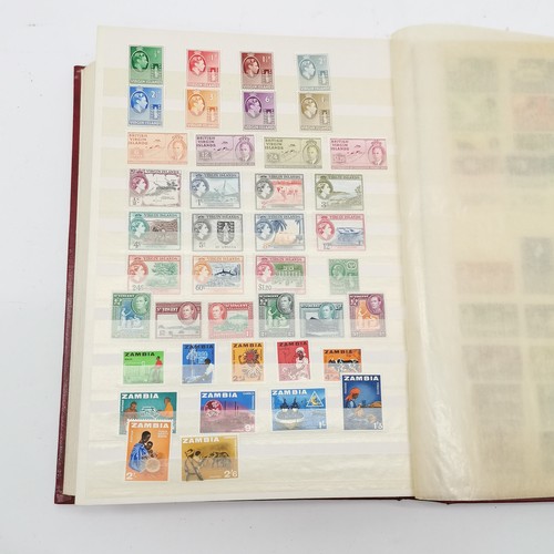 94 - Commonwealth mostly M/M (MH) useful stamp collection in red stockbook inc KGVI & early QEII sets inc... 