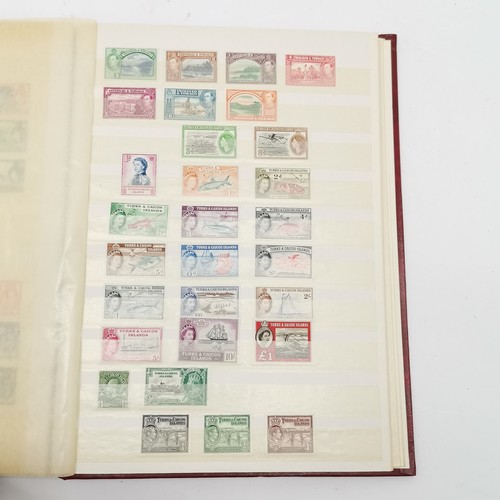 94 - Commonwealth mostly M/M (MH) useful stamp collection in red stockbook inc KGVI & early QEII sets inc... 