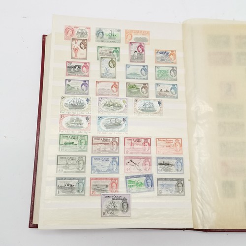 94 - Commonwealth mostly M/M (MH) useful stamp collection in red stockbook inc KGVI & early QEII sets inc... 