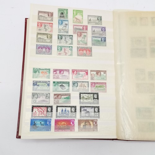 94 - Commonwealth mostly M/M (MH) useful stamp collection in red stockbook inc KGVI & early QEII sets inc... 