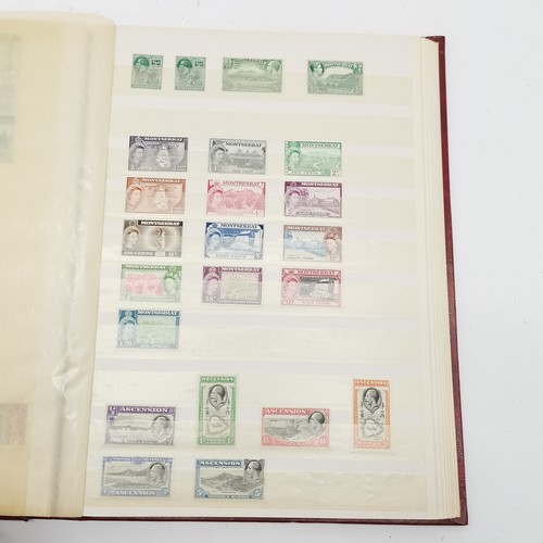 94 - Commonwealth mostly M/M (MH) useful stamp collection in red stockbook inc KGVI & early QEII sets inc... 