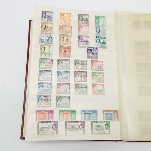 94 - Commonwealth mostly M/M (MH) useful stamp collection in red stockbook inc KGVI & early QEII sets inc... 