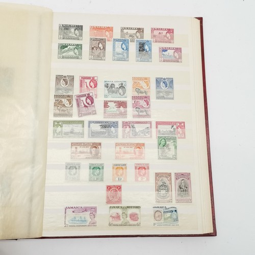 94 - Commonwealth mostly M/M (MH) useful stamp collection in red stockbook inc KGVI & early QEII sets inc... 