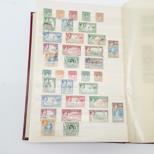 94 - Commonwealth mostly M/M (MH) useful stamp collection in red stockbook inc KGVI & early QEII sets inc... 