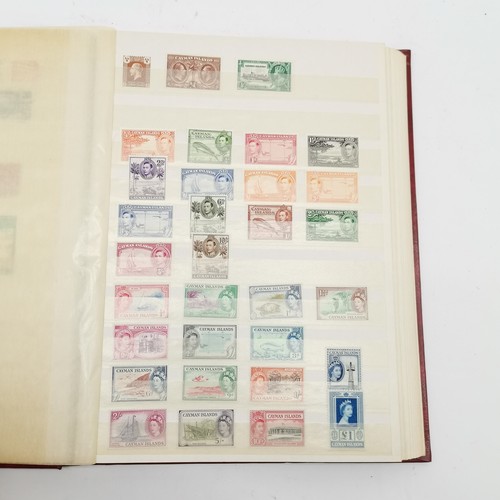 94 - Commonwealth mostly M/M (MH) useful stamp collection in red stockbook inc KGVI & early QEII sets inc... 