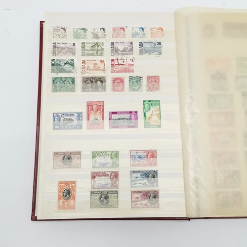 94 - Commonwealth mostly M/M (MH) useful stamp collection in red stockbook inc KGVI & early QEII sets inc... 