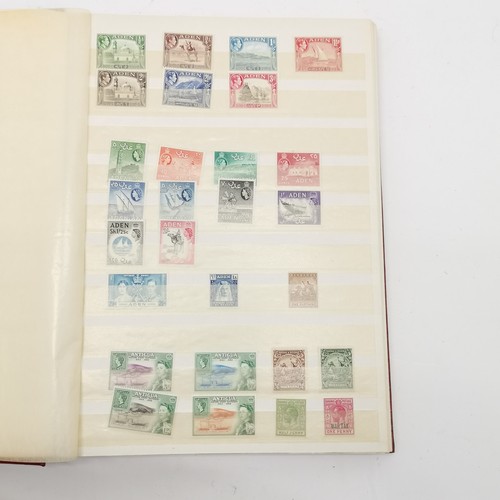 94 - Commonwealth mostly M/M (MH) useful stamp collection in red stockbook inc KGVI & early QEII sets inc... 