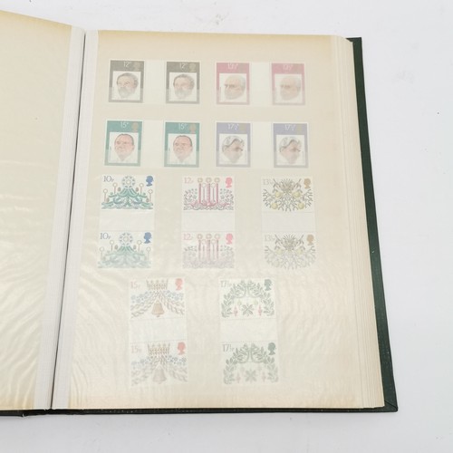 96 - Green stockbook with mixed collection inc small amount of commonwealth and GB inc 4 x Wedgwood bookl... 