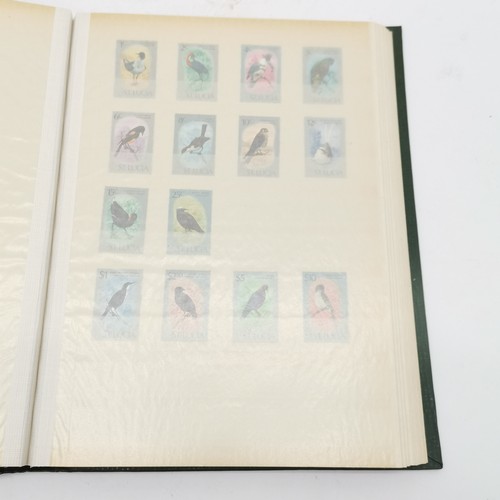 96 - Green stockbook with mixed collection inc small amount of commonwealth and GB inc 4 x Wedgwood bookl... 