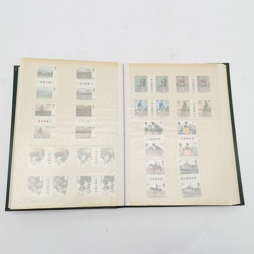 96 - Green stockbook with mixed collection inc small amount of commonwealth and GB inc 4 x Wedgwood bookl... 