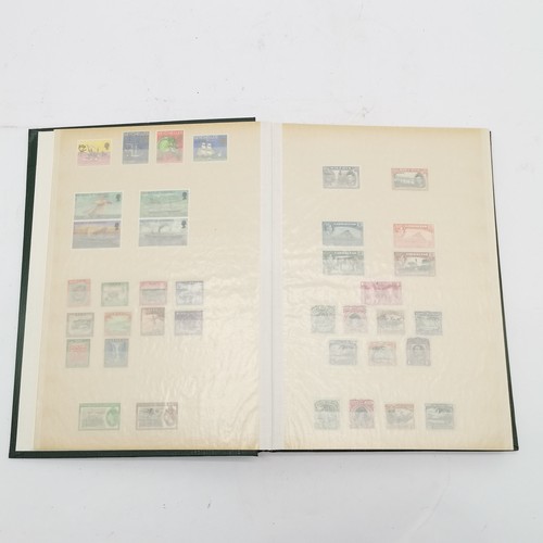 96 - Green stockbook with mixed collection inc small amount of commonwealth and GB inc 4 x Wedgwood bookl... 