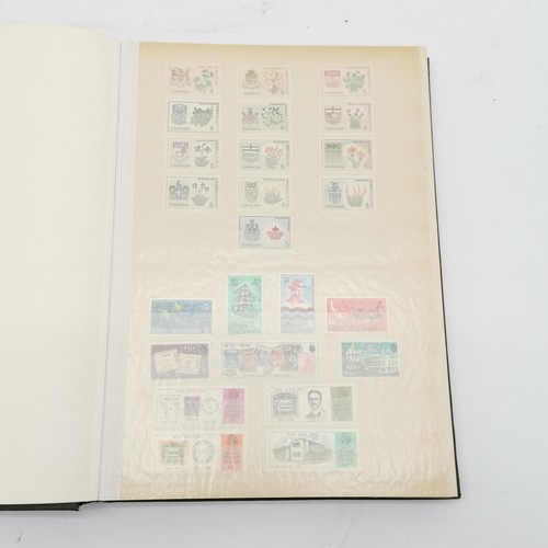 96 - Green stockbook with mixed collection inc small amount of commonwealth and GB inc 4 x Wedgwood bookl... 