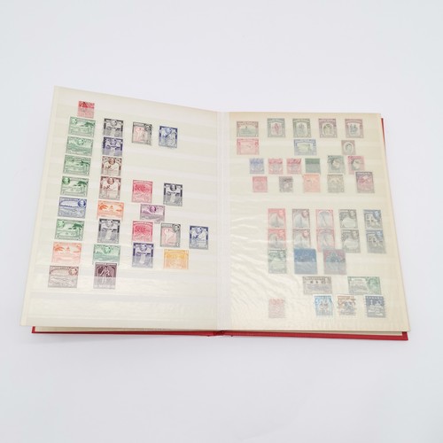 99 - 6 x stamp stockbooks + 2 albums with world collection with predominantly more GB & Germany