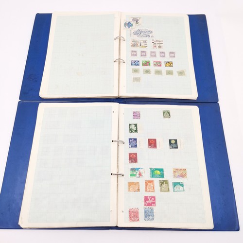 99 - 6 x stamp stockbooks + 2 albums with world collection with predominantly more GB & Germany