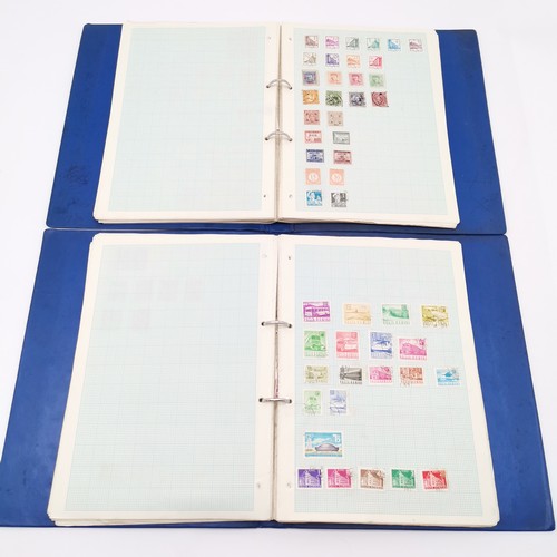 99 - 6 x stamp stockbooks + 2 albums with world collection with predominantly more GB & Germany