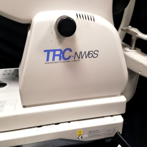 130 - Topcon TRC.NW6S opticians non-mydriatic retinal camera t/w Mallett-Hamblin 657/26 eye testing machin... 