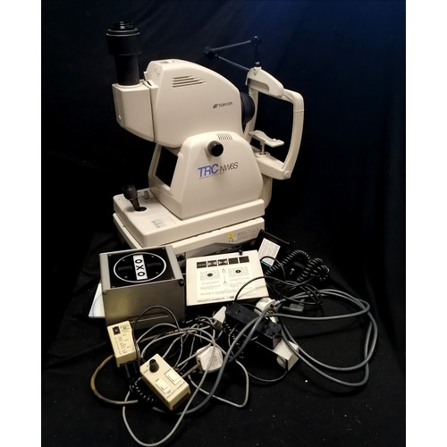 130 - Topcon TRC.NW6S opticians non-mydriatic retinal camera t/w Mallett-Hamblin 657/26 eye testing machin... 