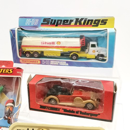 143 - Collection of boxed and unboxed Matchbox toys including 4 models of yesteryear (X2 1912 Ford model T... 