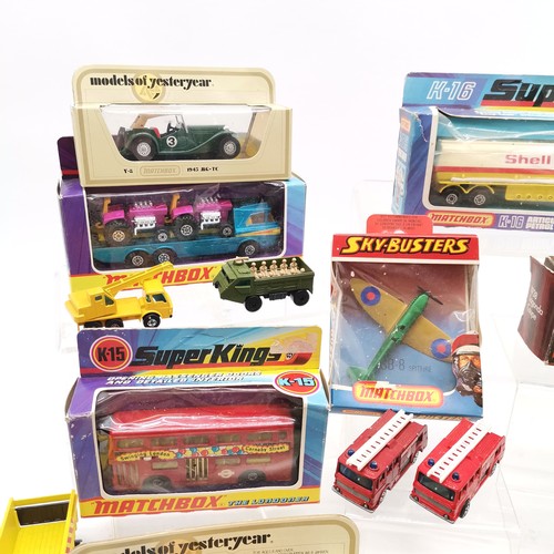 143 - Collection of boxed and unboxed Matchbox toys including 4 models of yesteryear (X2 1912 Ford model T... 