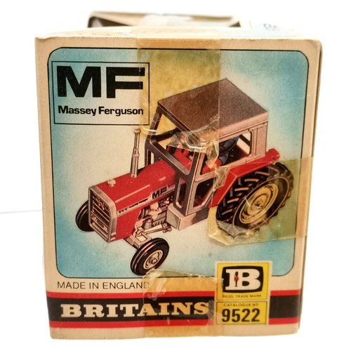 144 - Collection of various toy vehicles to include Britain's No.9522 Massey Ferguson 595 in damaged box, ... 