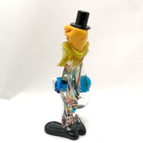 153 - Murano glass clown 25cm high - no obvious damage