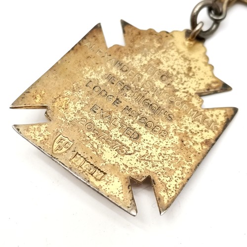 198 - WWII medal, RAF blazer badge, RAOB medals (2 are silver), swimming medallion, bus drivers badge etc