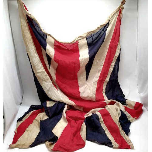 210 - Large Union Jack flag - 130cm x 280cm and has some holes