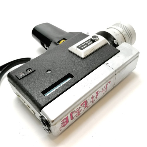 223 - Canon Auto Zoom 518 Super 8 cine camera in original black leather case - has some wear to the case