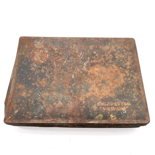 225 - 2 x sets of antique metal stencils comprising A-Z & 0-8 & ampersand (23cm x 18cm) - smaller set (sam... 