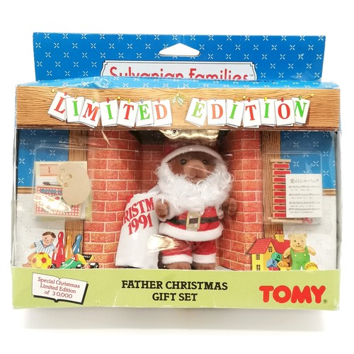 365 - Sylvanian Families limited edition 1991 father Christmas gift set REF No.3283 - in original box