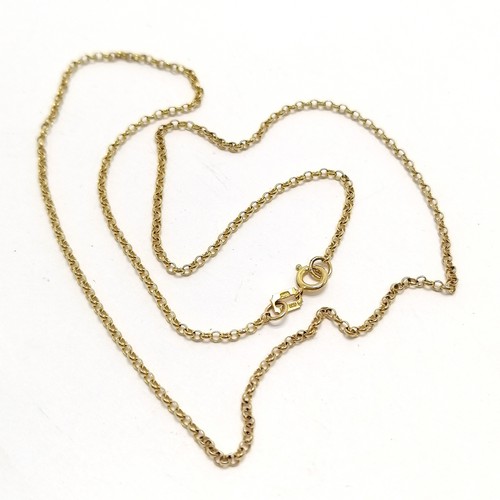 681 - 9ct hallmarked gold neckchain - 44cm & 2.3g