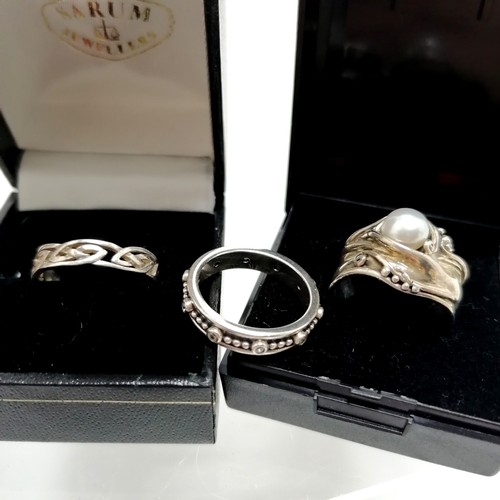 691 - 6 x Boxed silver jewellery inc Pandora eternity ring (size 56) - SOLD ON BEHALF OF THE NEW BREAST CA... 