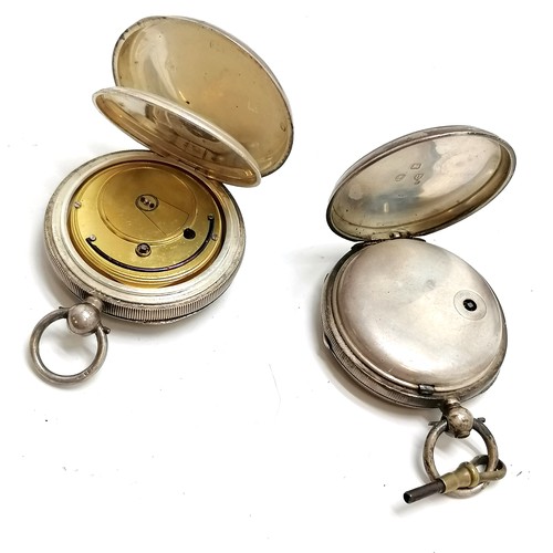 759 - 5 x antique silver cased pocket watches (J W Benson (runs) in original fitted display box) ~ for spa... 