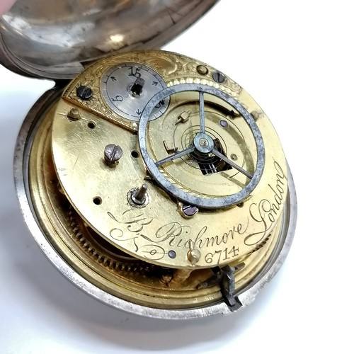 759 - 5 x antique silver cased pocket watches (J W Benson (runs) in original fitted display box) ~ for spa... 