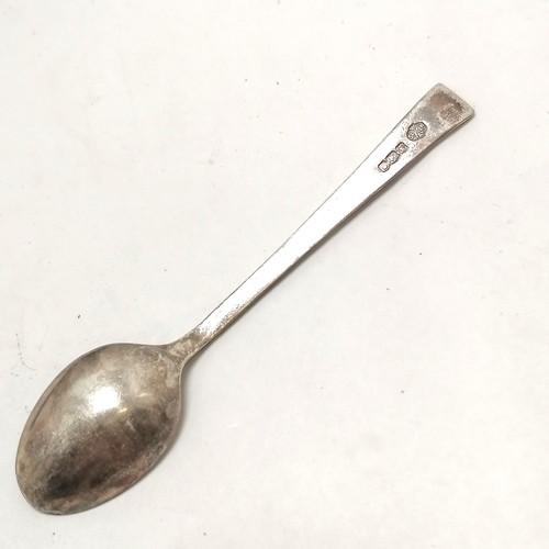 782 - 1923 silver cased set of 6 coffee spoons by William Hutton & Sons Ltd - 41g & case 15cm x 12cm ~ mar... 