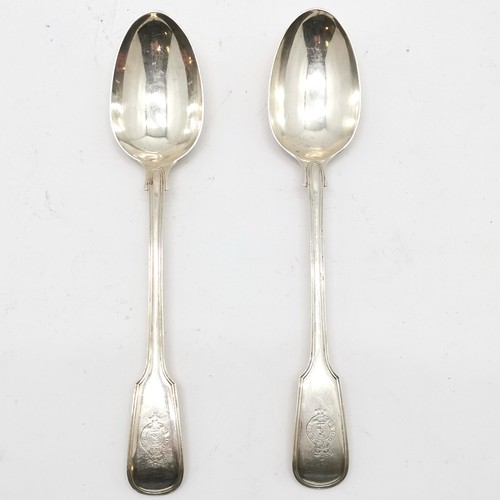 819 - 1854 Silver flatware by Chawner & Co (George William Adams) fiddle and thread pattern comprising x35... 