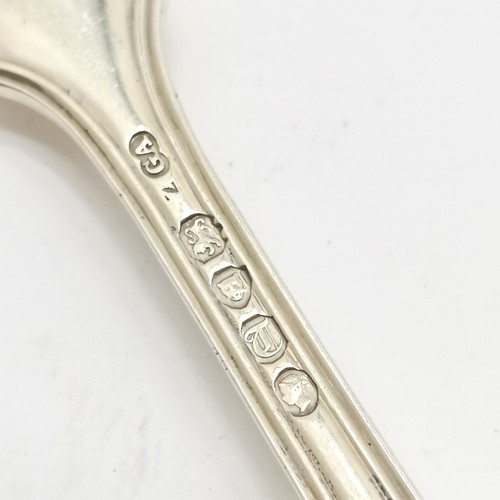 819 - 1854 Silver flatware by Chawner & Co (George William Adams) fiddle and thread pattern comprising x35... 