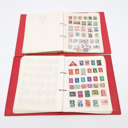 90 - 11 volumes of a world stamp collection - in mixed condition but many 1000's and well worth further i... 