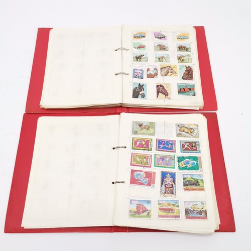 90 - 11 volumes of a world stamp collection - in mixed condition but many 1000's and well worth further i... 