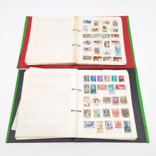 90 - 11 volumes of a world stamp collection - in mixed condition but many 1000's and well worth further i... 