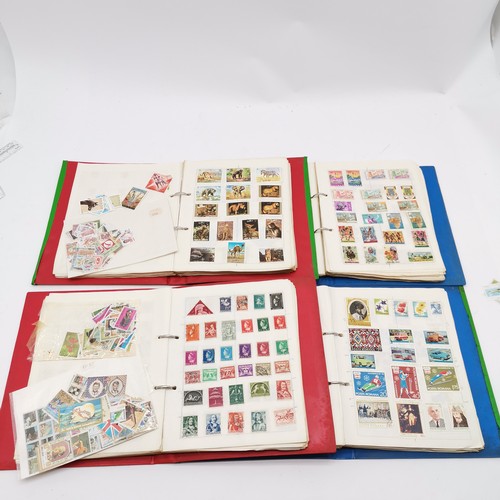 90 - 11 volumes of a world stamp collection - in mixed condition but many 1000's and well worth further i... 