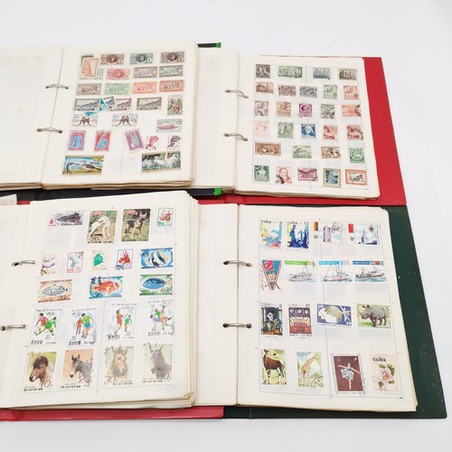 90 - 11 volumes of a world stamp collection - in mixed condition but many 1000's and well worth further i... 