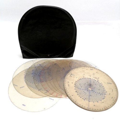 99 - Vintage Weems & Plath Marine Navigation Star Finder 2102-D (22cm diameter) in original flight carry ... 